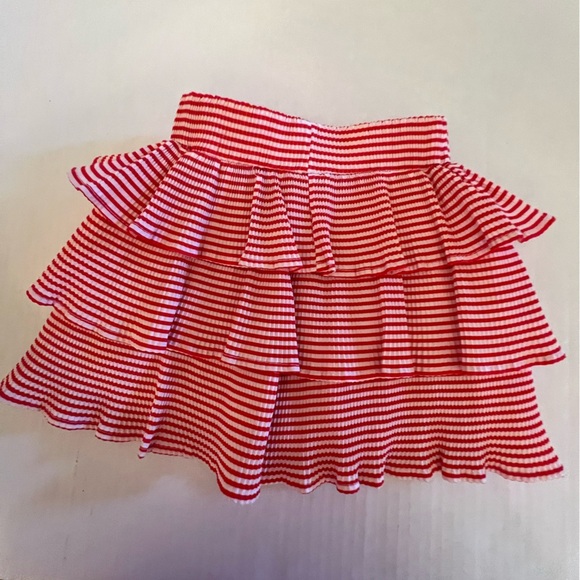 DISNEY MINNIE MOUSE RUFFLED RED AND WHITE SKIRT SIZE 3T. NEVER WORN - Picture 4 of 7